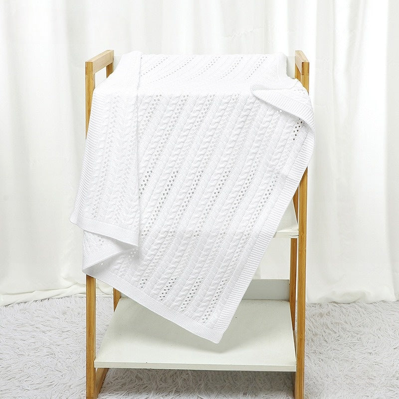 Baby Solid Color Knitted Blanket