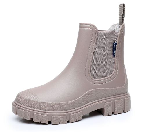 Mid-barrel waterproof mid-barrel rain boots
