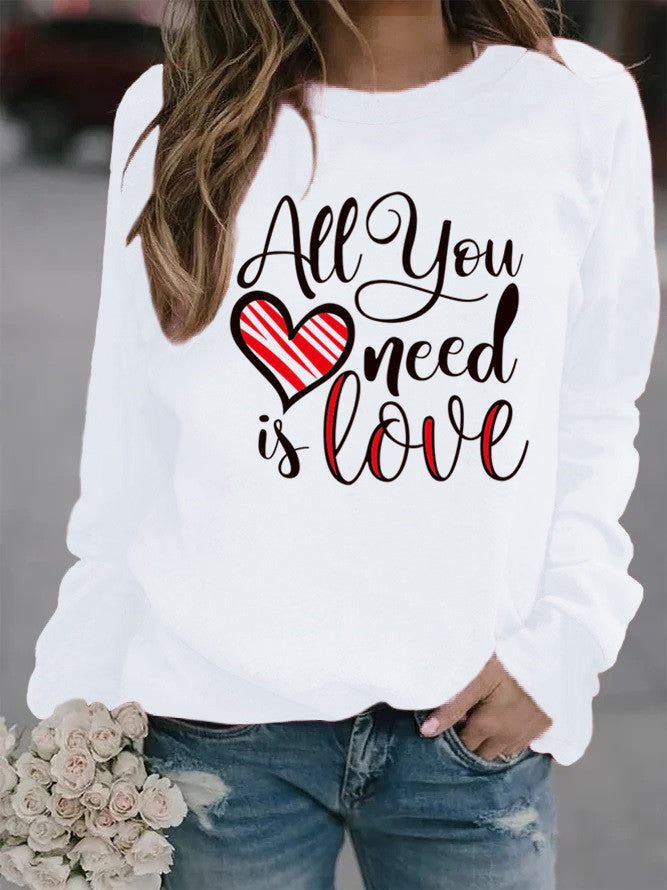 2024 Amazon ebay AliExpress cross-border independent station eBay animal letters European and American printed round neck 2TEMU