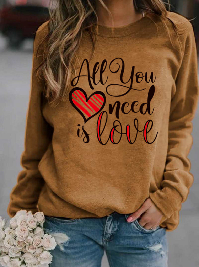 2024 Amazon ebay AliExpress cross-border independent station eBay animal letters European and American printed round neck 2TEMU