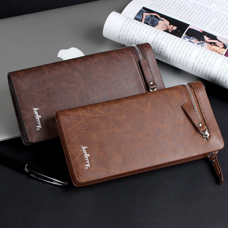 baellerry business clutch men's wallet long zip clutch mobile phone bag factory wholesale men's bag