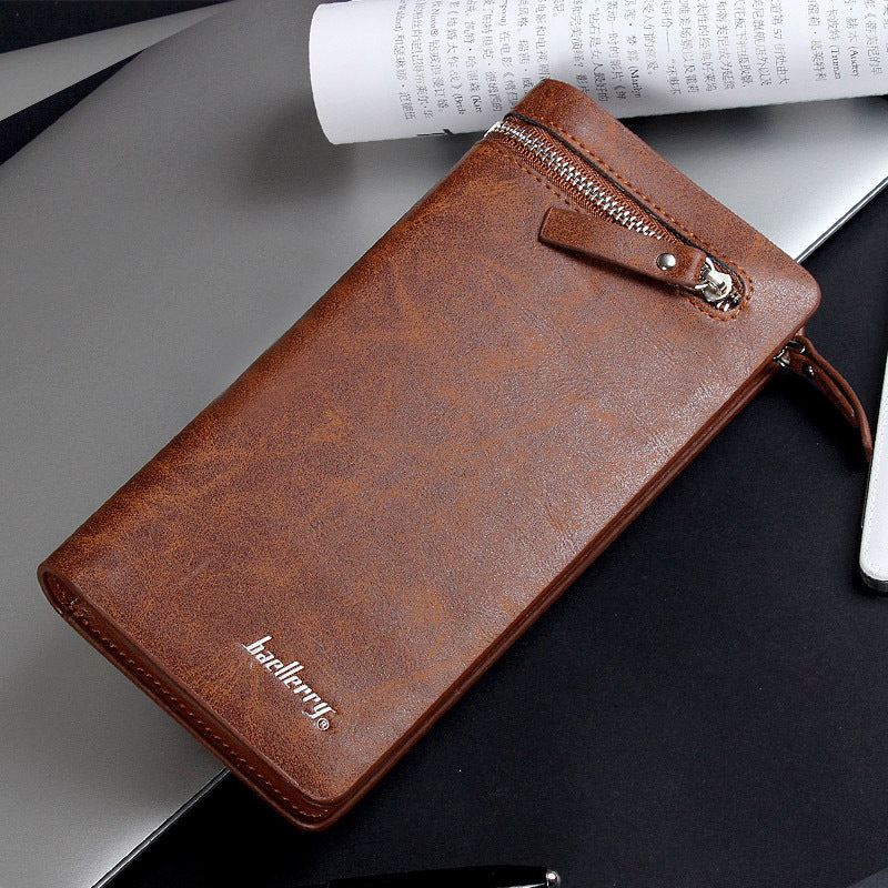 baellerry business clutch men's wallet long zip clutch mobile phone bag factory wholesale men's bag