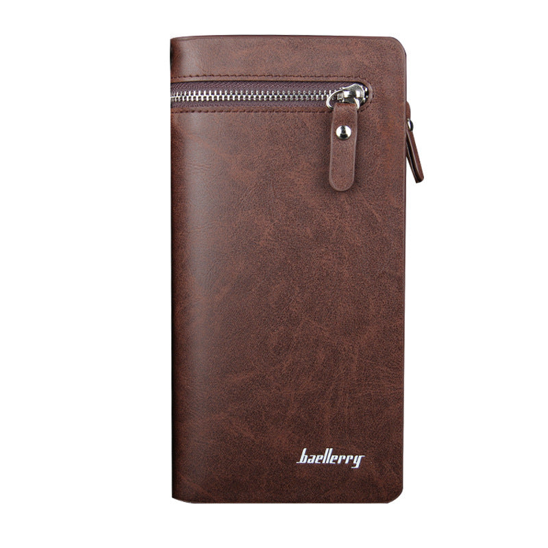 baellerry business clutch men's wallet long zip clutch mobile phone bag factory wholesale men's bag