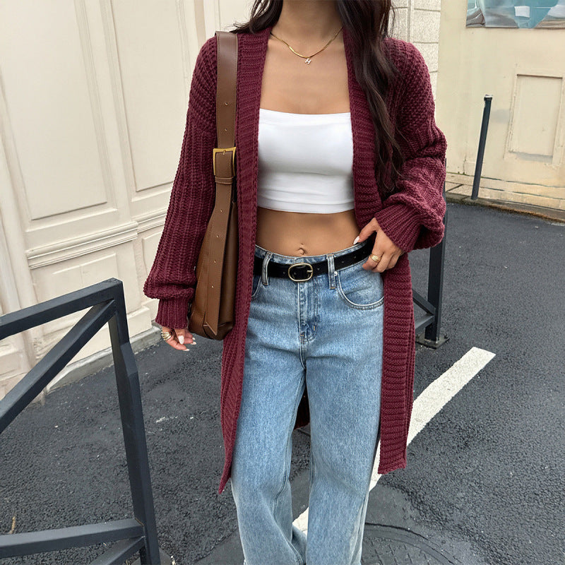 Casual woolen coat sweater