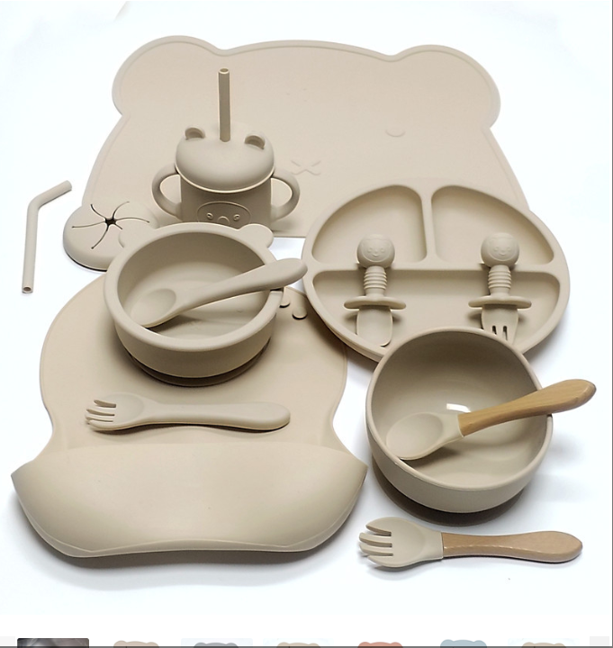 Cartoon Silicone Baby Plate