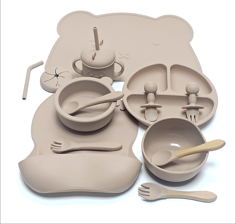 Cartoon Silicone Baby Plate