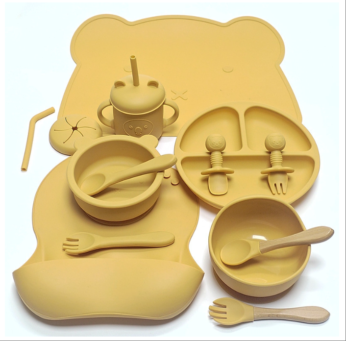 Cartoon Silicone Baby Plate