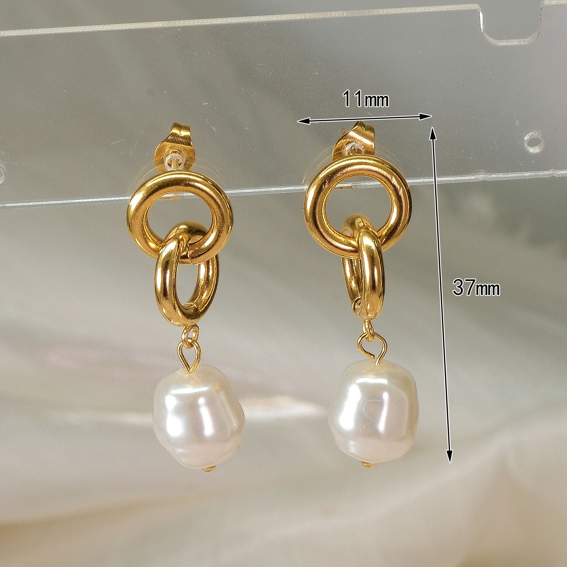 Freshwater Pearl Pendant Earrings