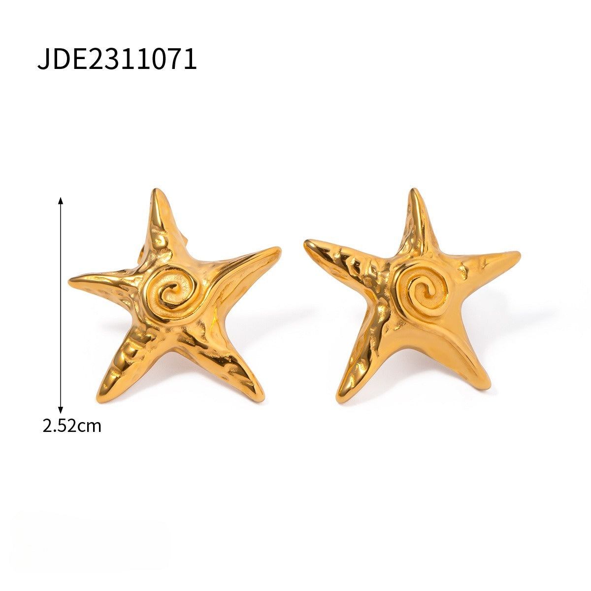Golden Stud Earrings