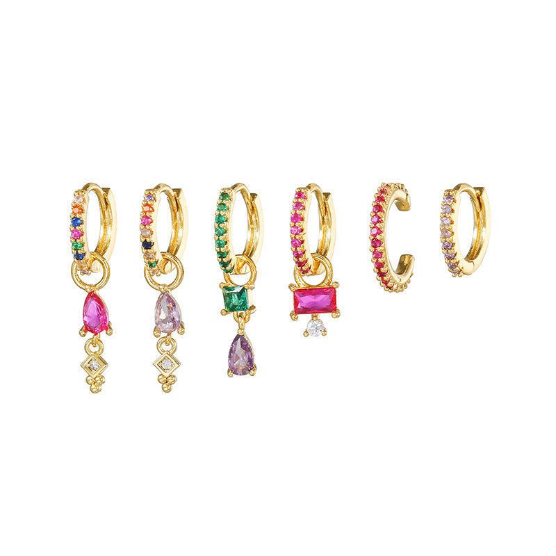 Star Moon Tassel Earrings