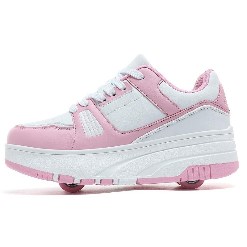 Children's Double-row Roller Shoes