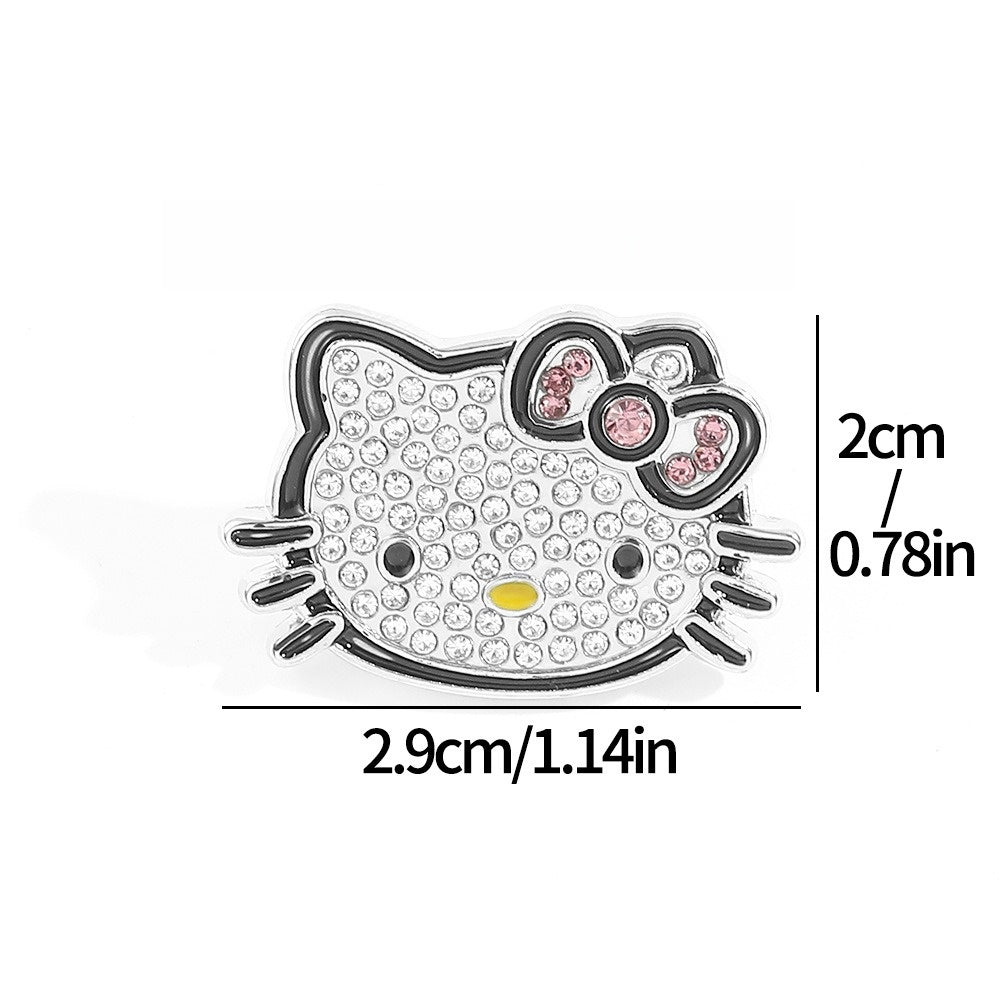 kt Cat Alloy Brooch