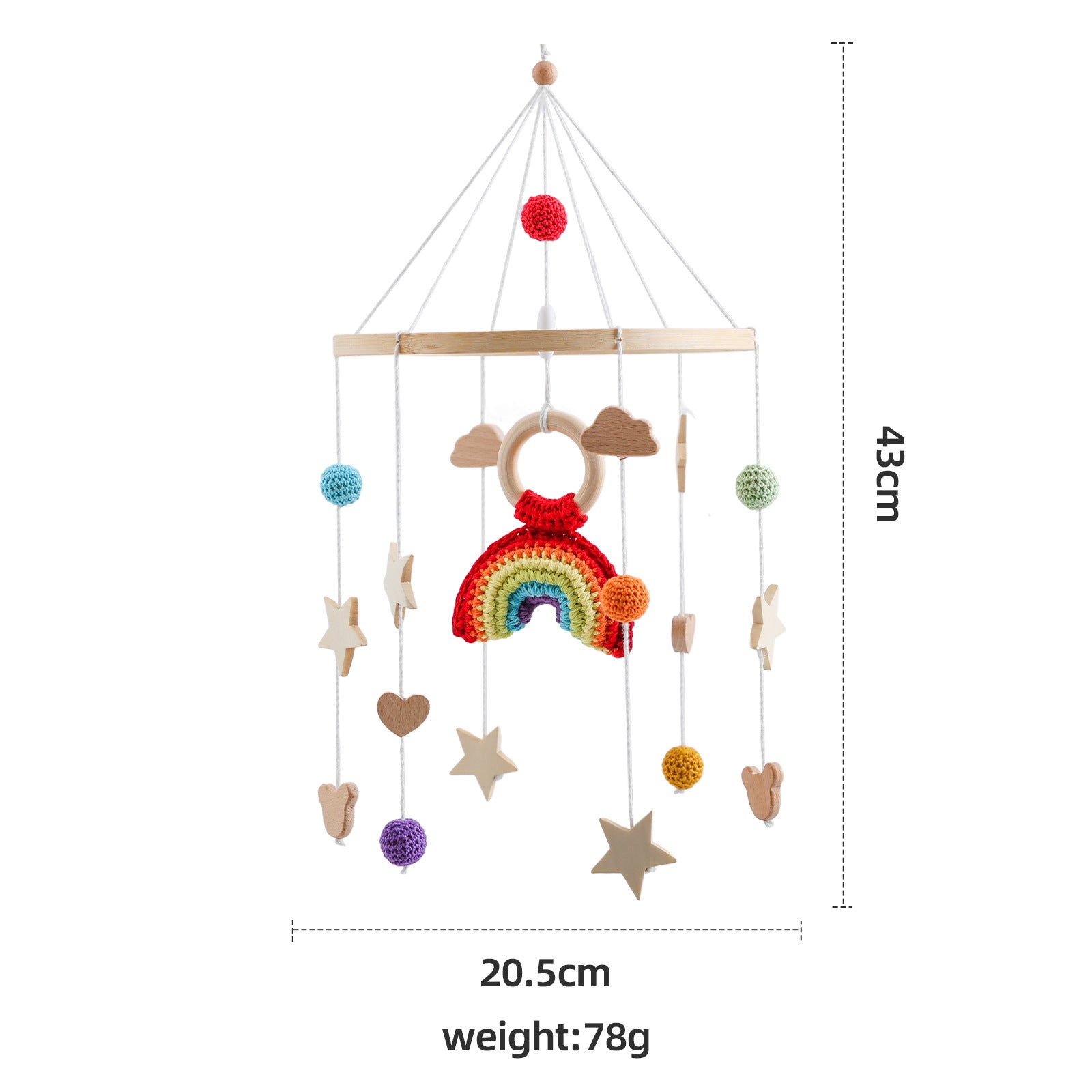Children's Room Crochet Doll Bed Bell
