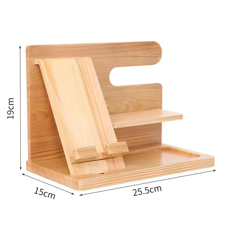Wooden Mobile Phone Storage Rack