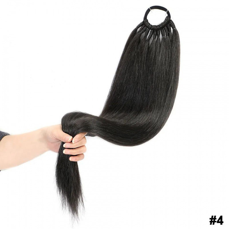 Wig Ponytail Wrapping Phorse Tail Straight