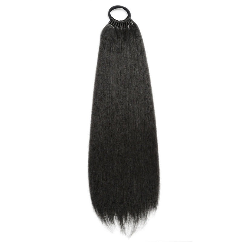 Wig Ponytail Wrapping Phorse Tail Straight