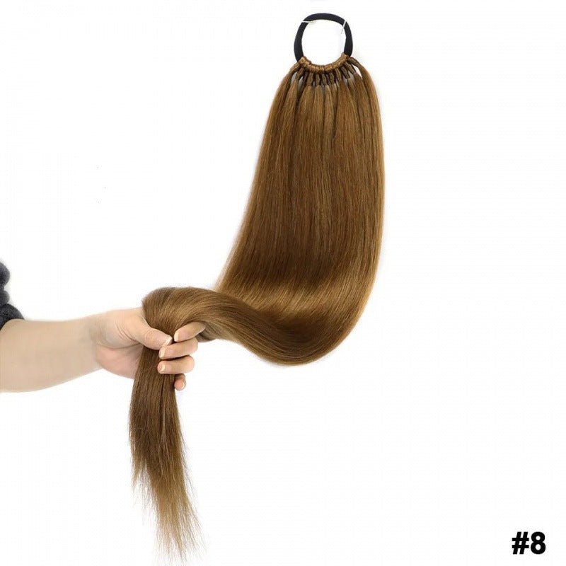 Wig Ponytail Wrapping Phorse Tail Straight
