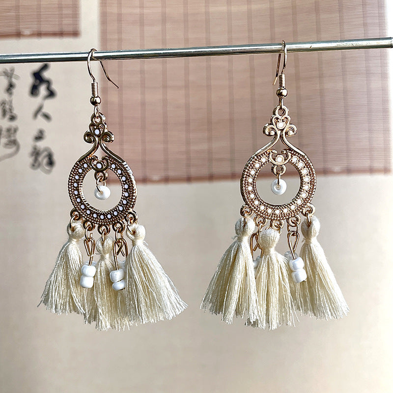 Ethnic Style Tassel Earrings