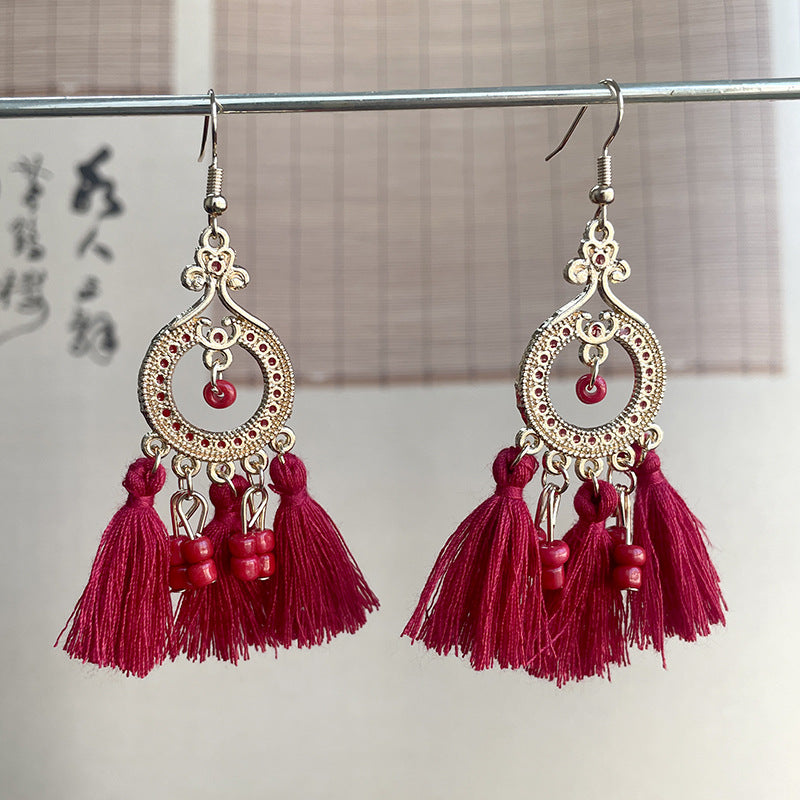 Ethnic Style Tassel Earrings