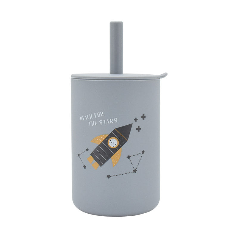 Silicone Children's Straw Straight Cup