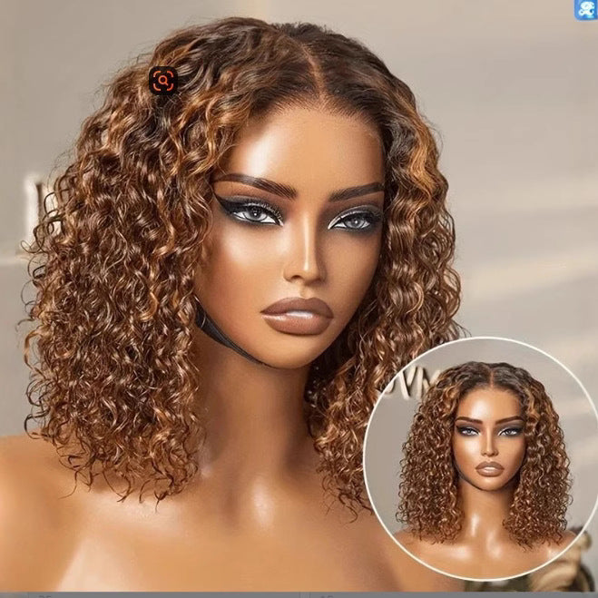 Women's Short Curly Hair Explosive Head Wig Headgear
