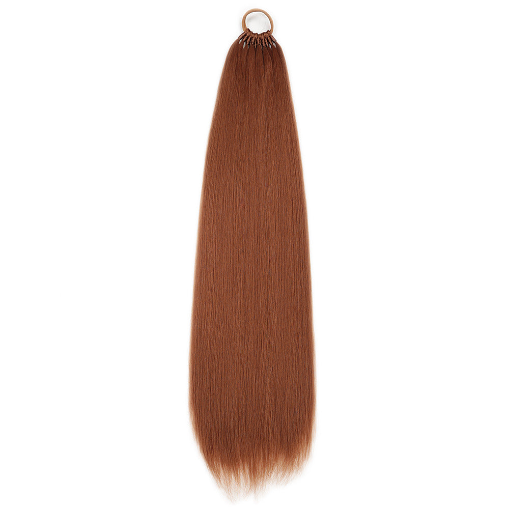 High Temperature Silk Head Rope Horsetail Wig