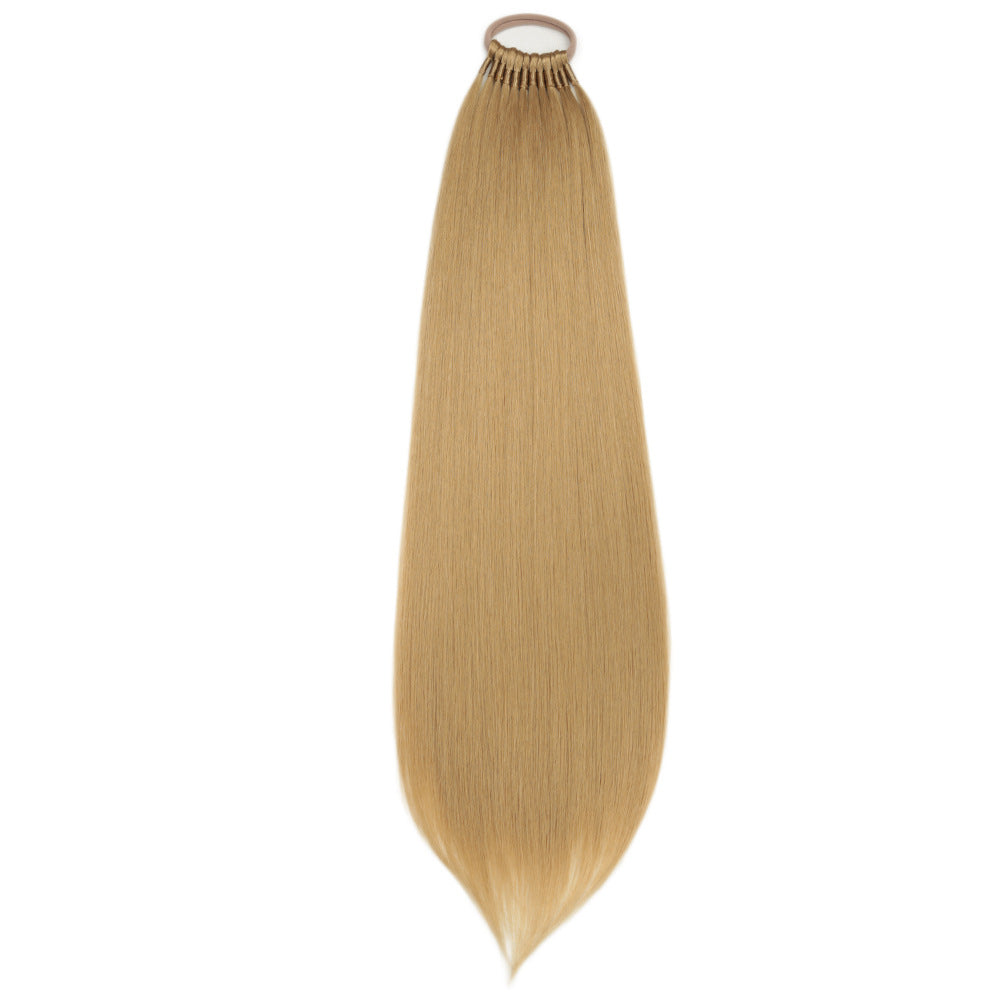High Temperature Silk Head Rope Horsetail Wig
