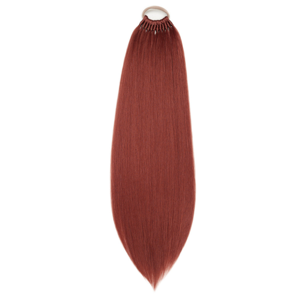 High Temperature Silk Head Rope Horsetail Wig