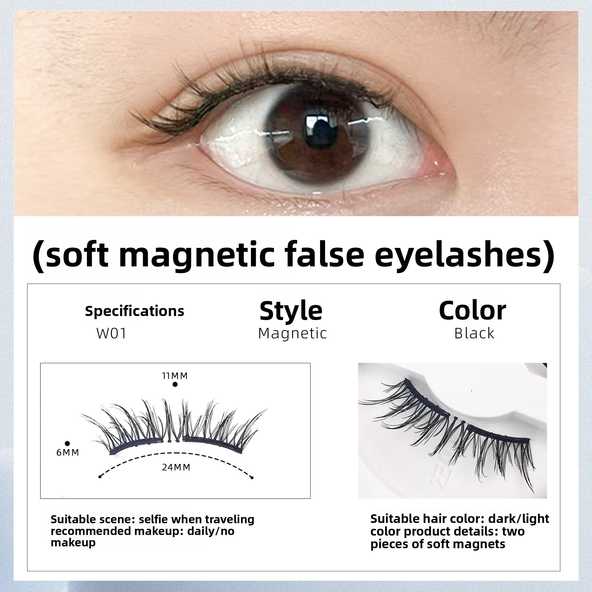 Double Magnetic Magnetic Eyelash Suit