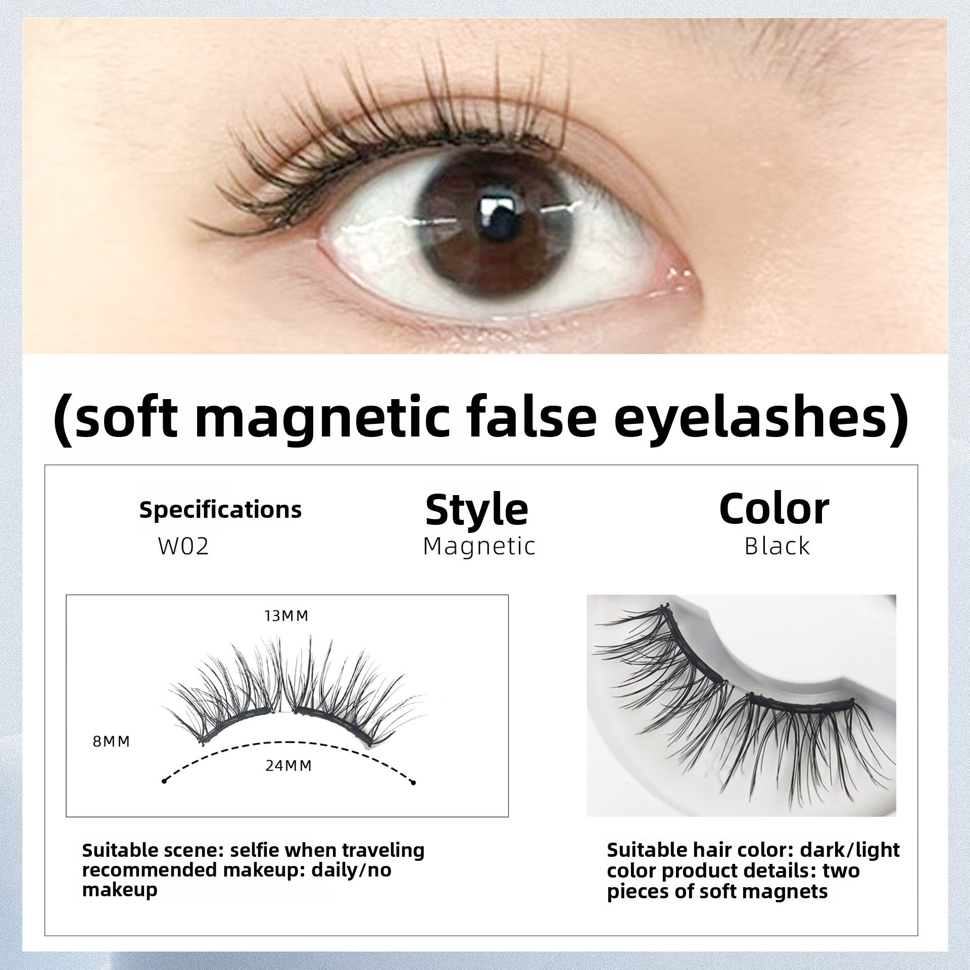Double Magnetic Magnetic Eyelash Suit