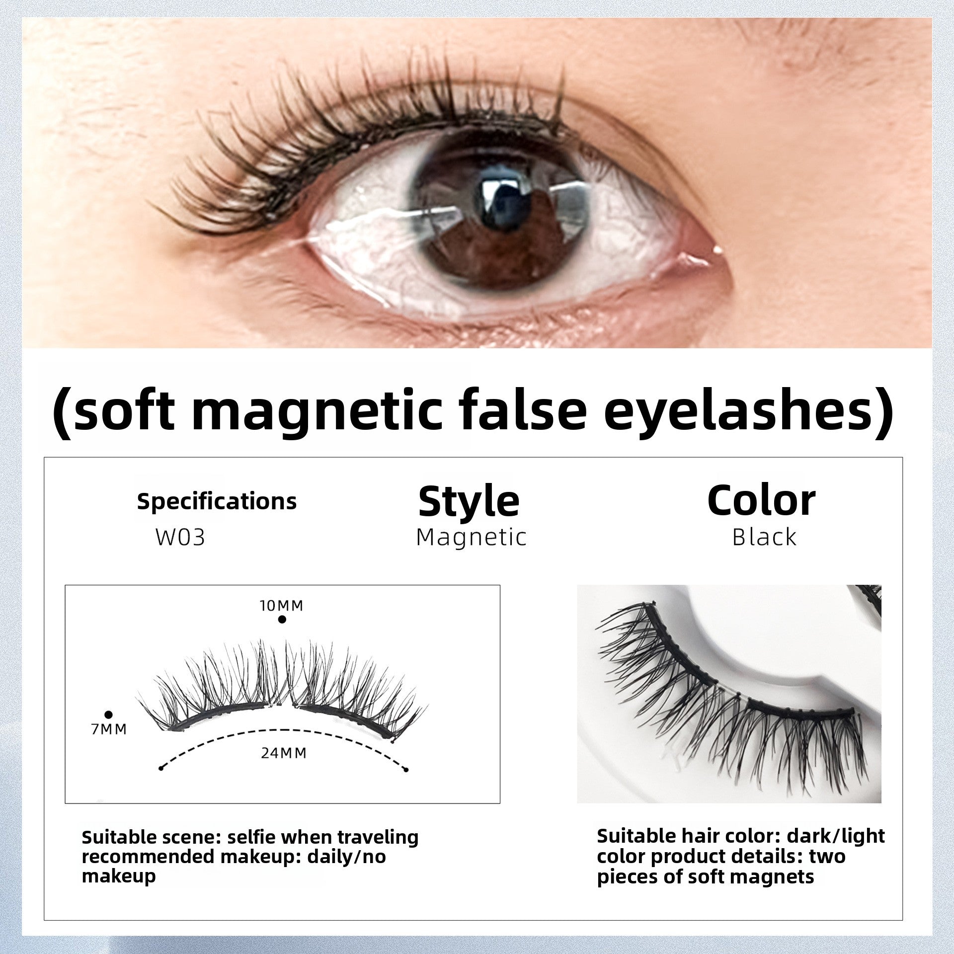 Double Magnetic Magnetic Eyelash Suit