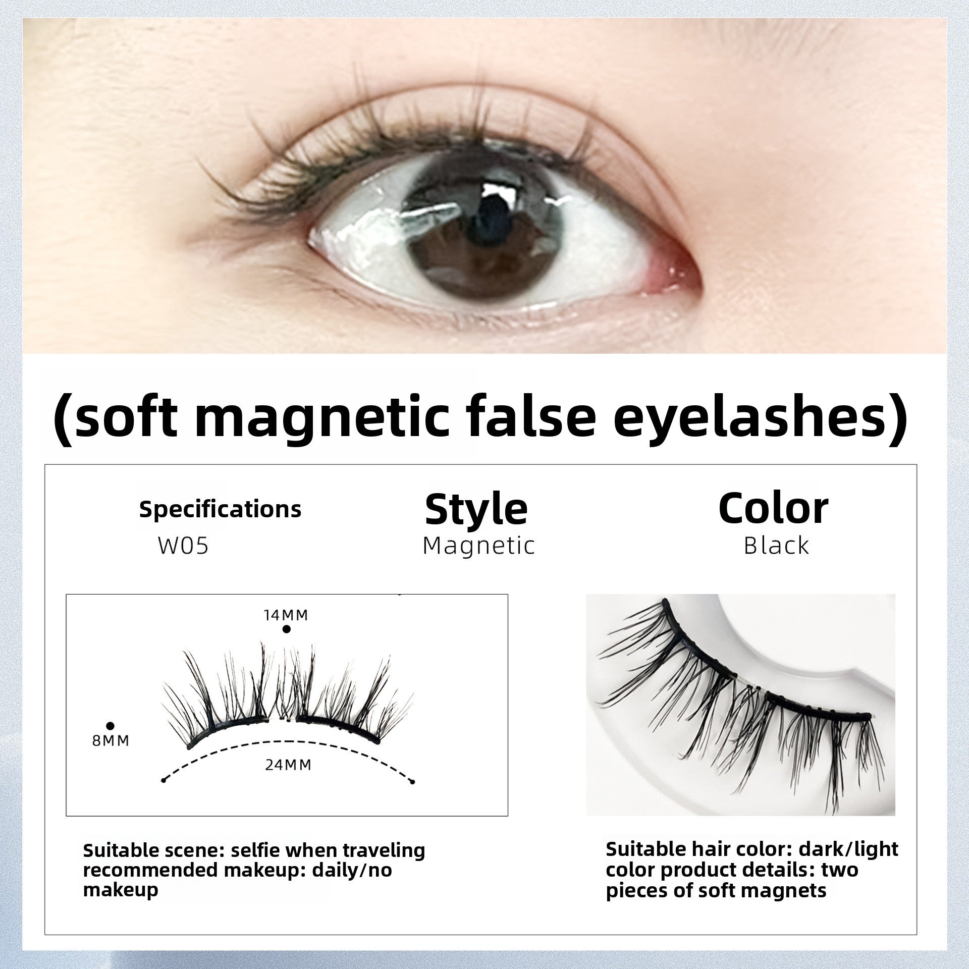 Double Magnetic Magnetic Eyelash Suit
