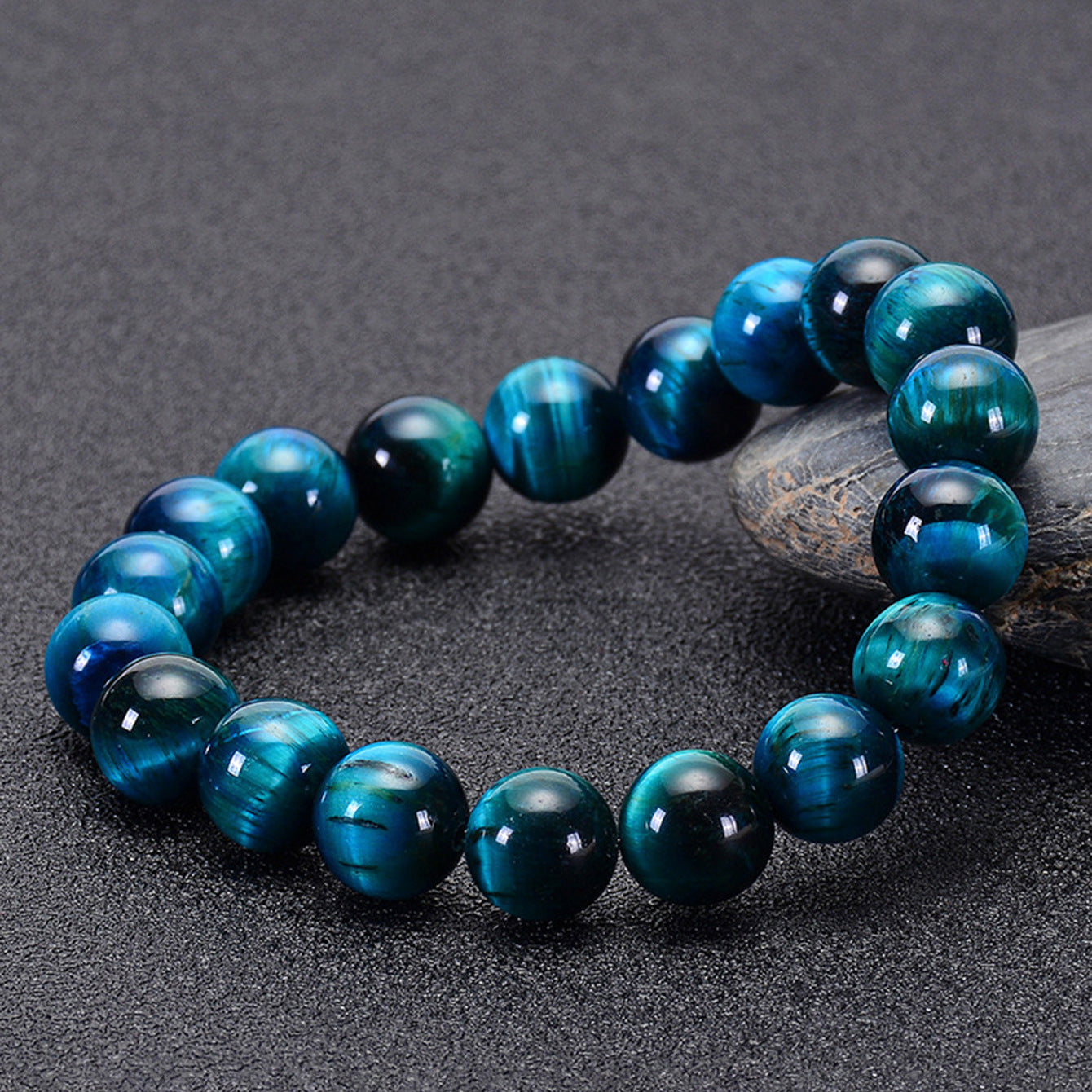 Natural Blue Tiger Eye Bracelet