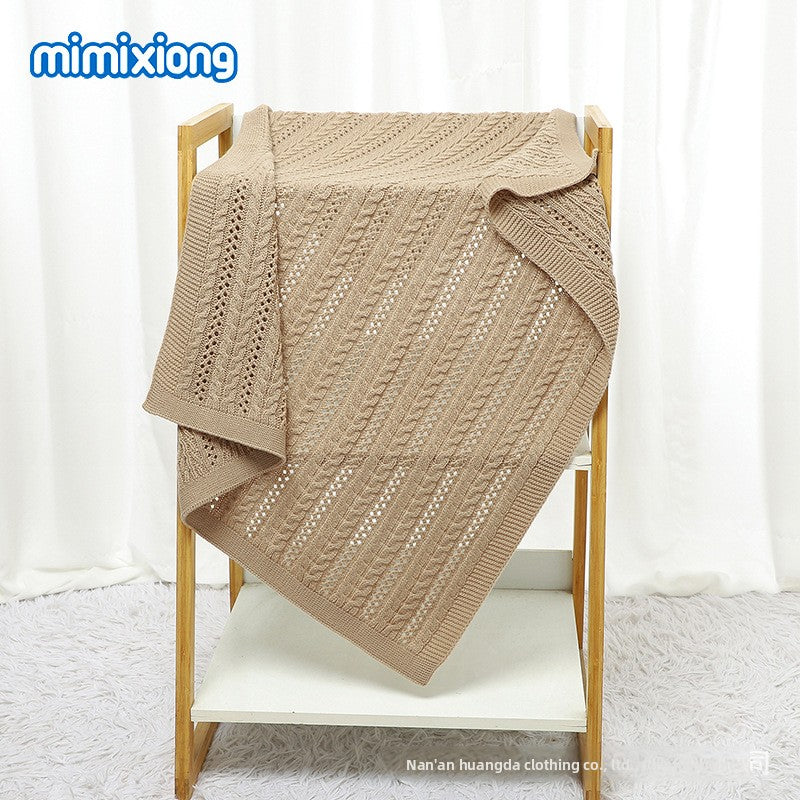 Baby Solid Color Knitted Blanket