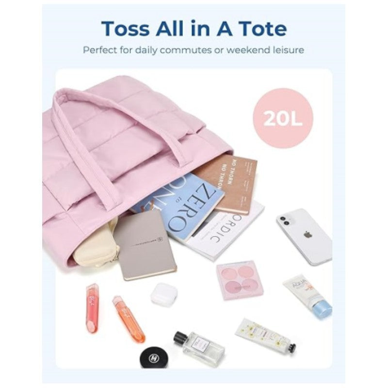 Cross-border hot in stock wholesale fashion casual women's handbag, lightweight fluffy tote bag, suitable for travel and so on