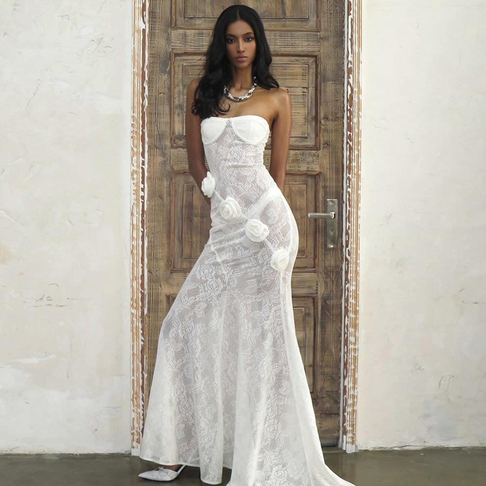 Sexy Lace Dress European Style Autumn New