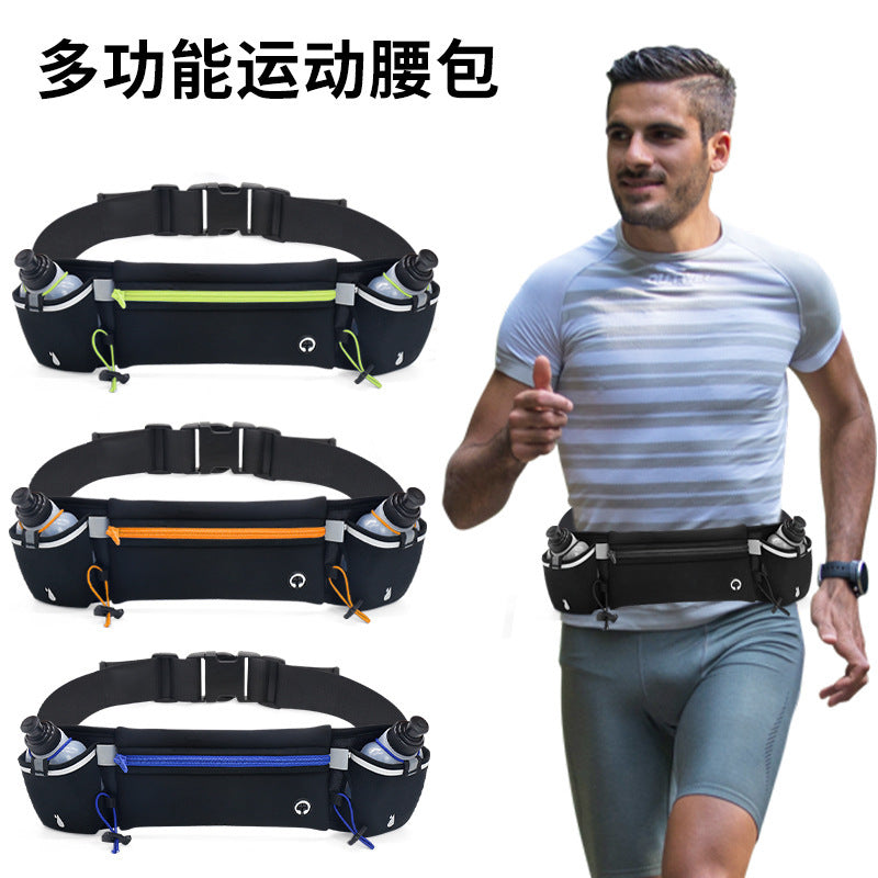 Cross-border outdoor sports waist bag fitness close-fitting running cell phone belt bag fitness kettle waist bag multifunctional kettle bag