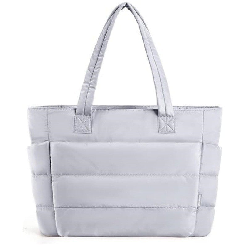 Cross-border hot in stock wholesale fashion casual women's handbag, lightweight fluffy tote bag, suitable for travel and so on