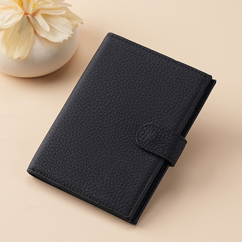 Cross-border new arrival leather RFID ultra-thin passport holder multi-function wallet ticket clip passport ID wallet storage bag