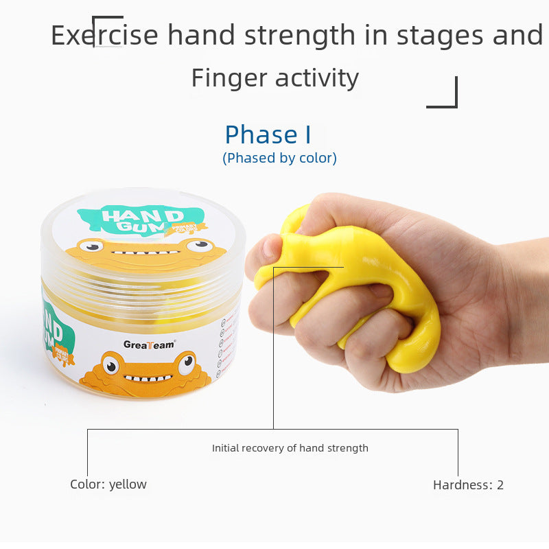 therapy putty finger training mud rehabilitation mud decompression colored clay rubber fitness mud grip exercise mud