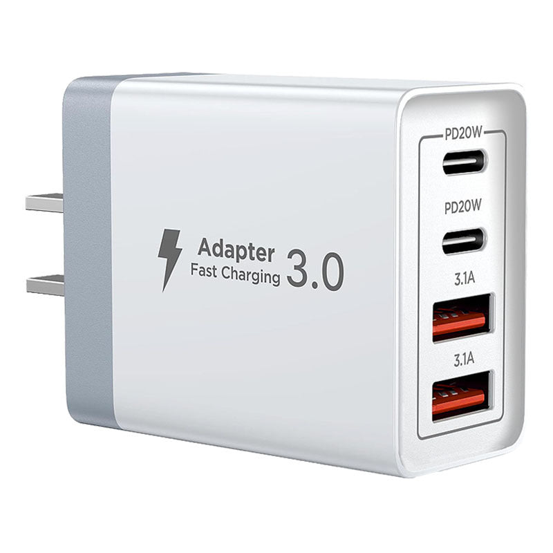 Amazon hot 40W multi-port USB charger for Apple Samsung Android phone fast charge charging plug cross-border