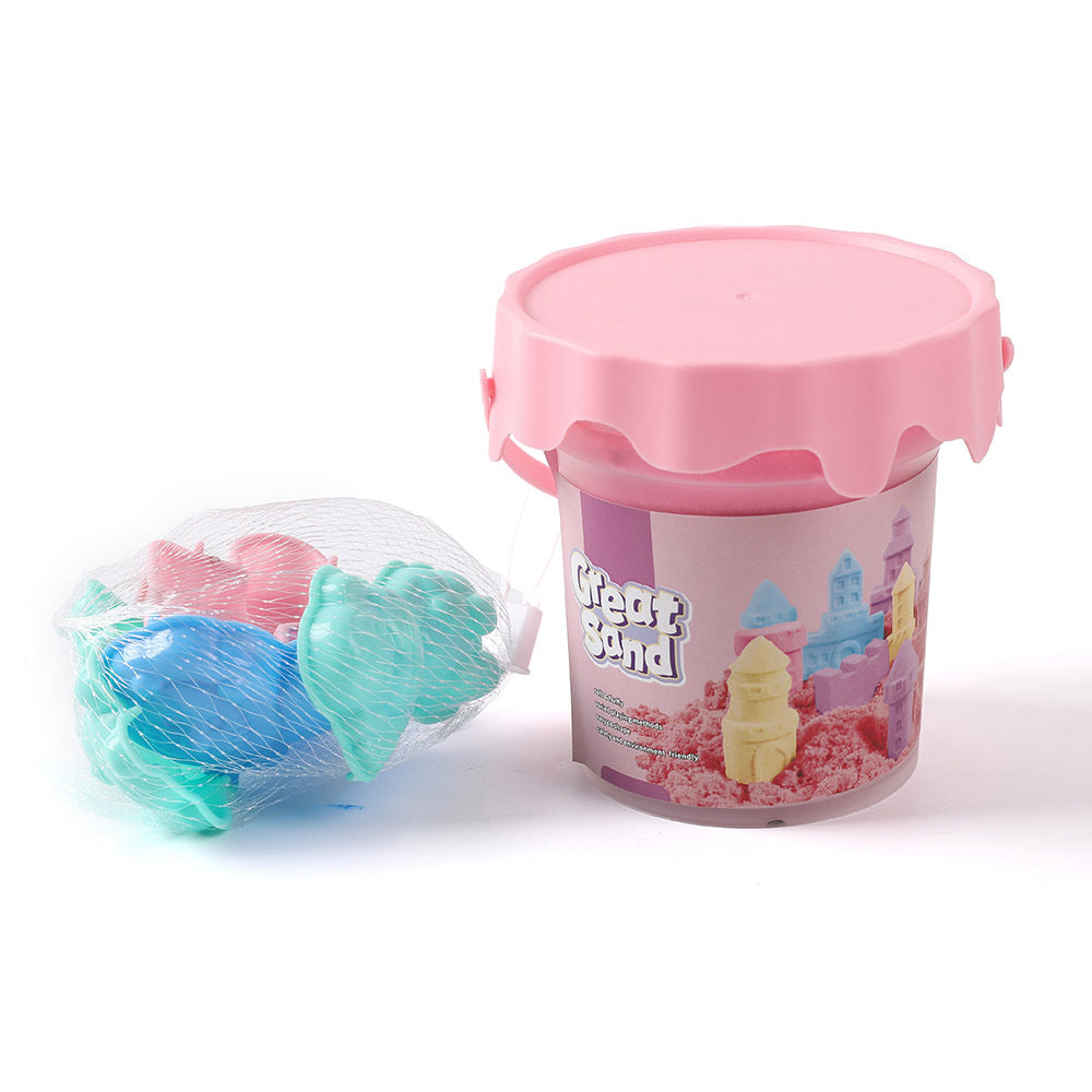 0.50kg space colored sand barrel decompression cotton sand children's toy soft modeling sand space sand toy