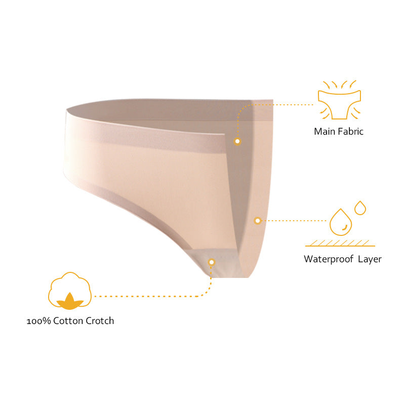 Plus Size Menstrual Underwear Women 4-Layer Leakproof Cotton Gusset