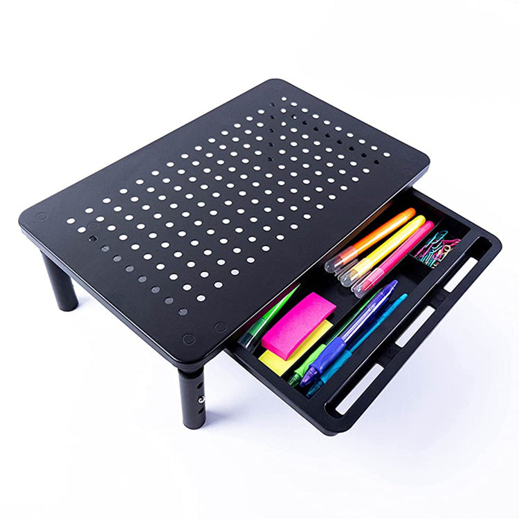 In stock supply computer display screen height increasing table stand height adjustable tool-free cooling computer height increasing table