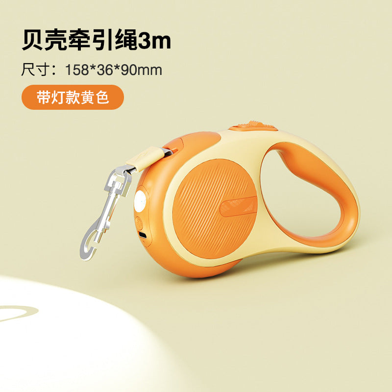 Pet dog hand holding rope retractable walking dog hand holding rope automatic shrinkage large dog explosion-proof dog leash cat