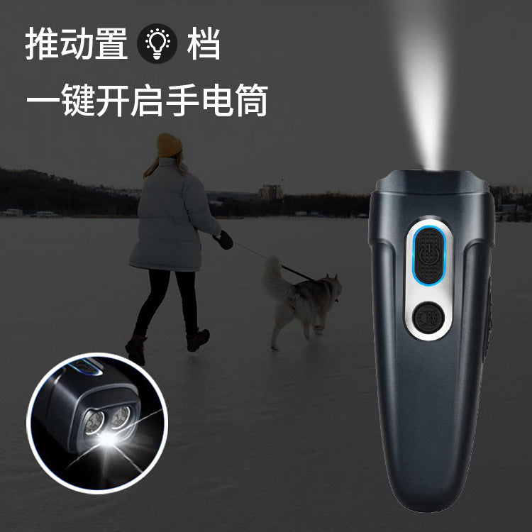 New one-click flashlight portable outdoor anti-dog bite high power strong drive bark-stop Ultrasonic Electronic drive dog