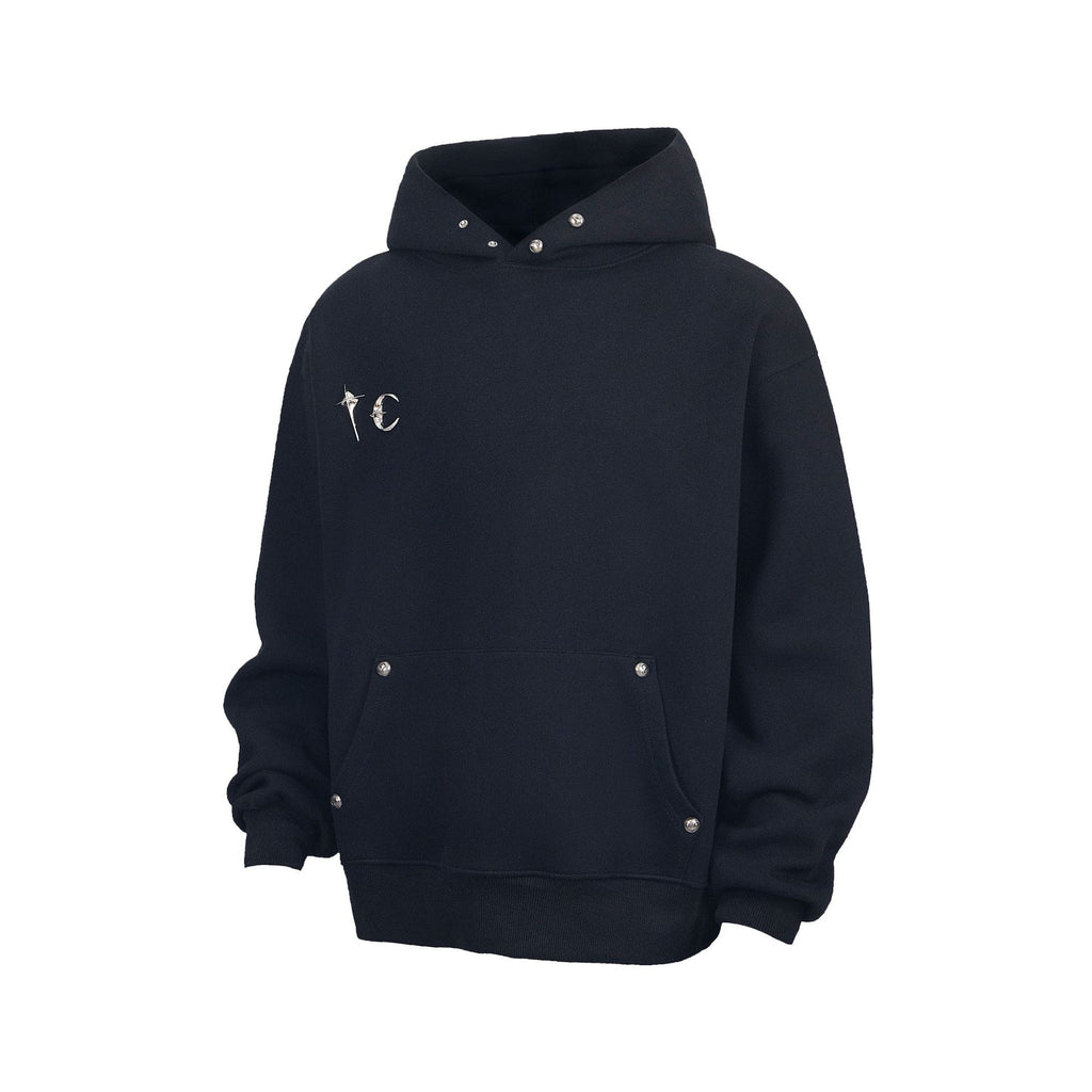 No sleep Maychao THUGCLUB mob Club star Moon metal rivet heavy loose men and women same style sweatershirt tide