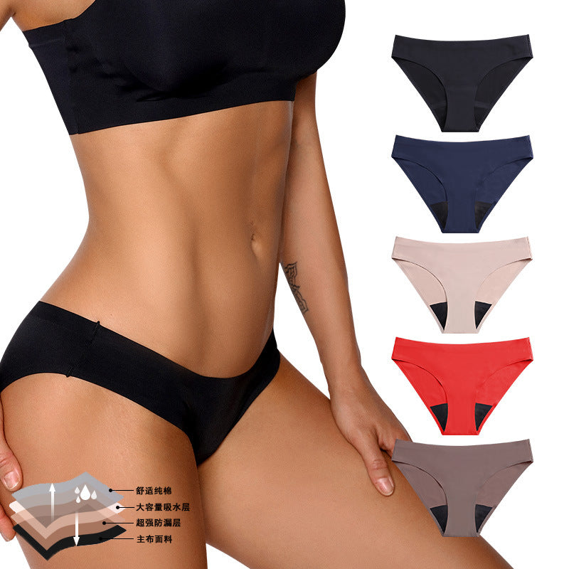 Plus Size Menstrual Underwear Women 4-Layer Leakproof Cotton Gusset
