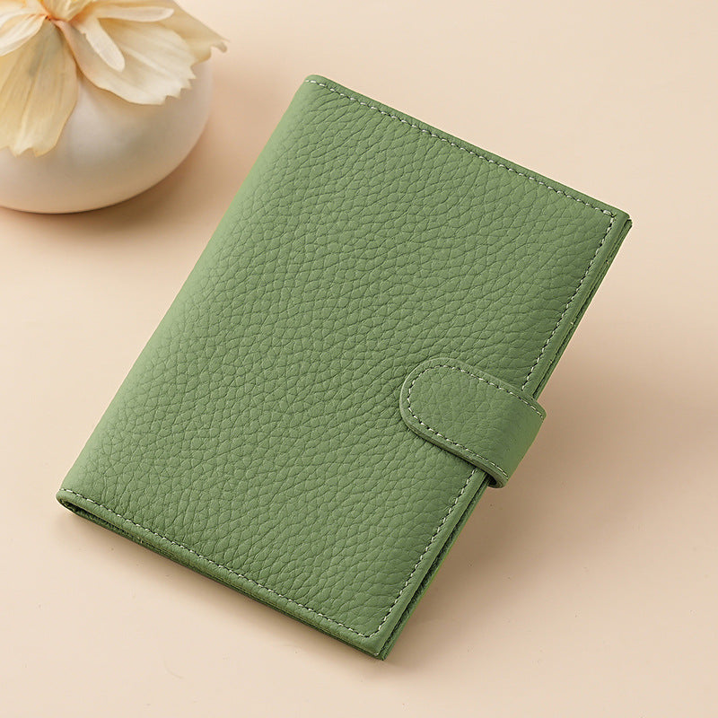 Cross-border new arrival leather RFID ultra-thin passport holder multi-function wallet ticket clip passport ID wallet storage bag