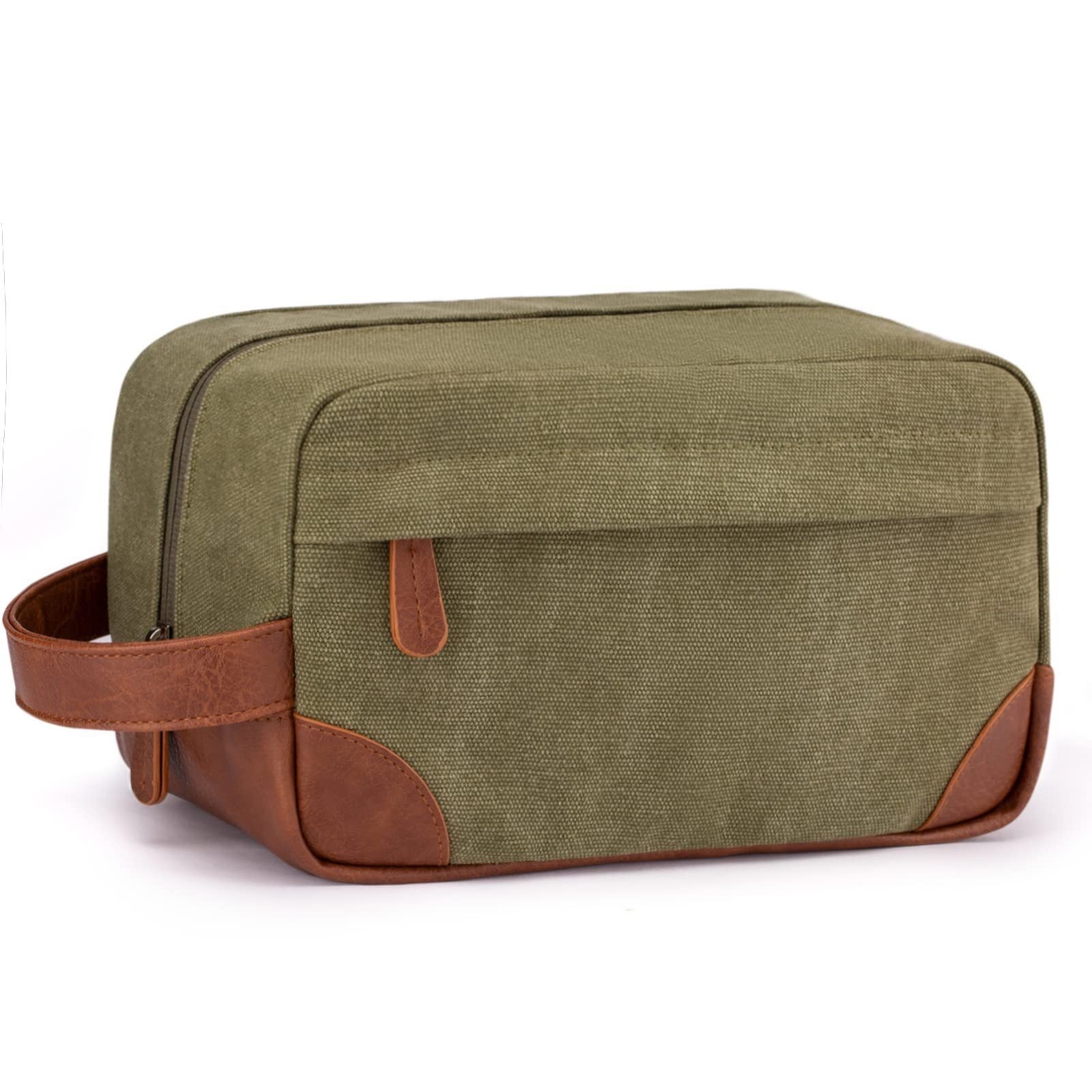 12-inch washed canvas European-style retro men's toiletry bag cross-border hot multi-functional portable cosmetic bag customizable